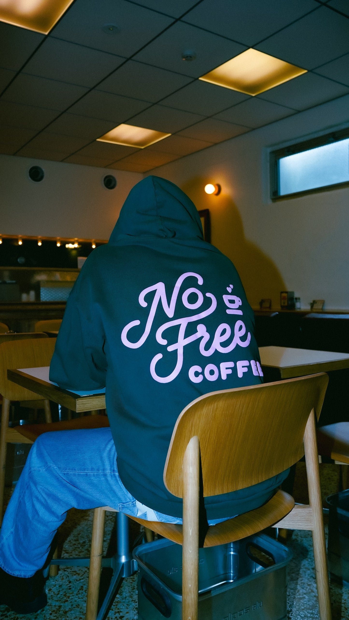No Free Coffee Hoodie (Ivy)