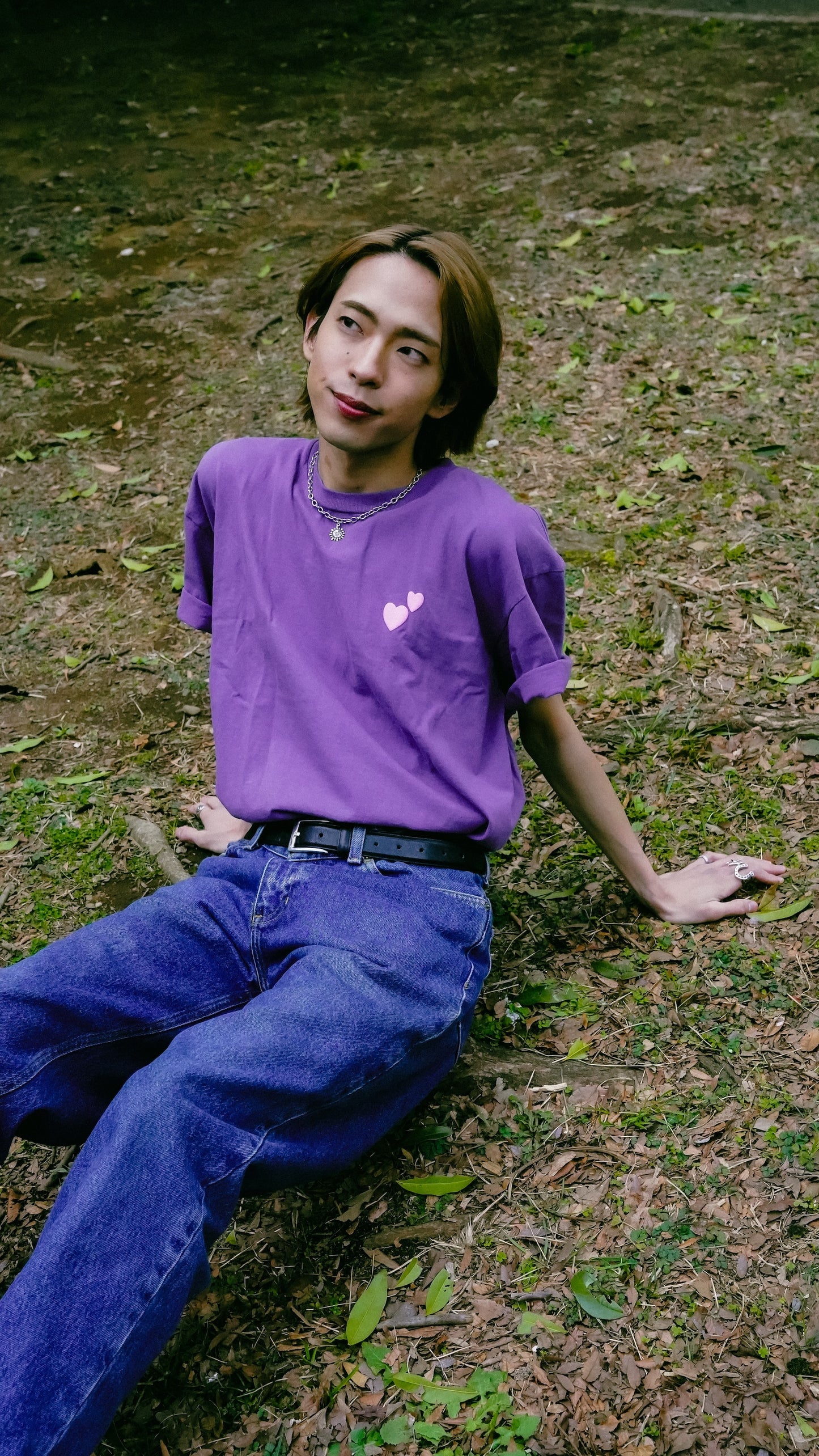 No Free Coffee Logo T-Shirt (Plum)