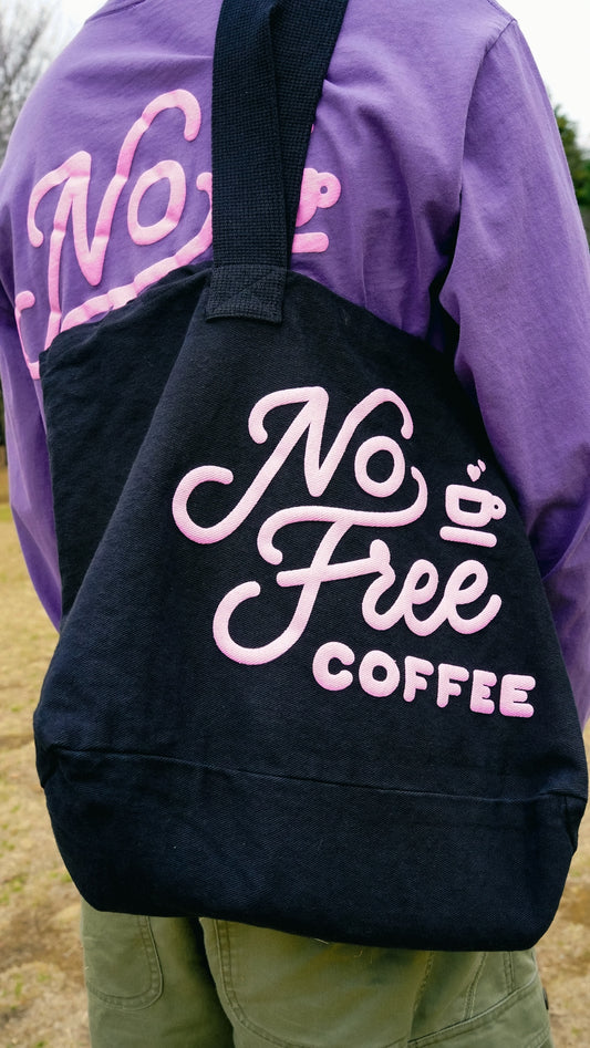 No Free Coffee Essential Tote Bag (Black)